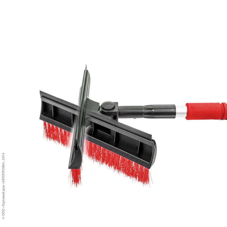 Щетка для снега "AUTOPROFI" SB-1452 BK/RD