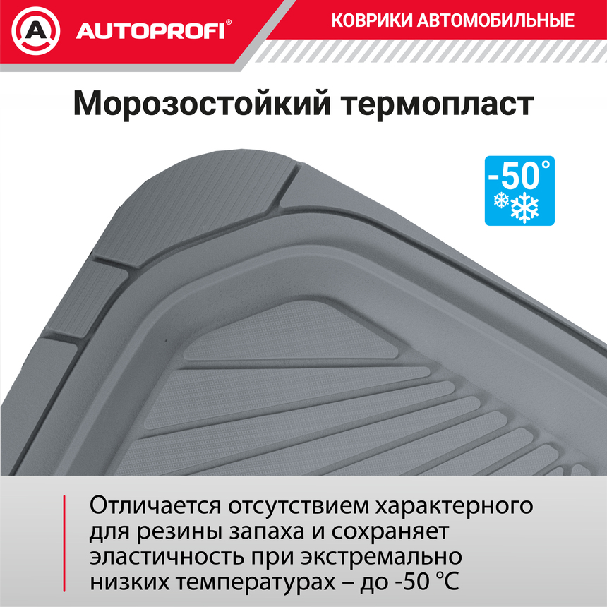 Коврики автомобильные POWER TER-510 GY