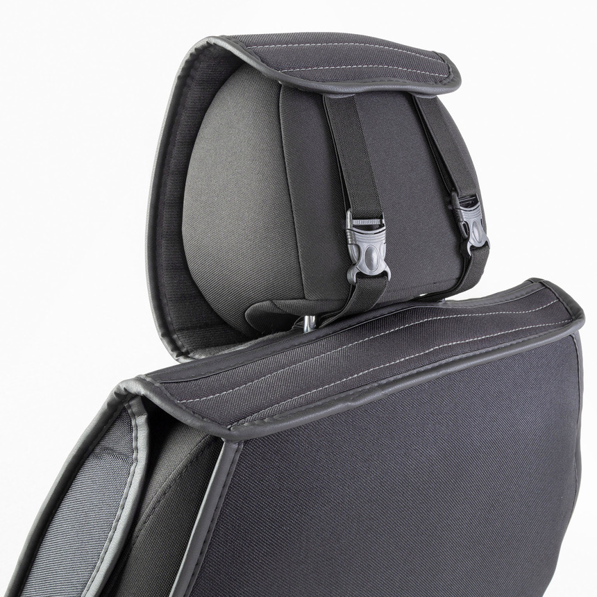 Каркасные накидки на передние сиденья "Car Performance", 2 шт., fiberflax CUS-2022 BK/GY Каркасные накидки на передние сиденья "Car Performance", 2 шт., fiberflax CUS-2022 BK/GY