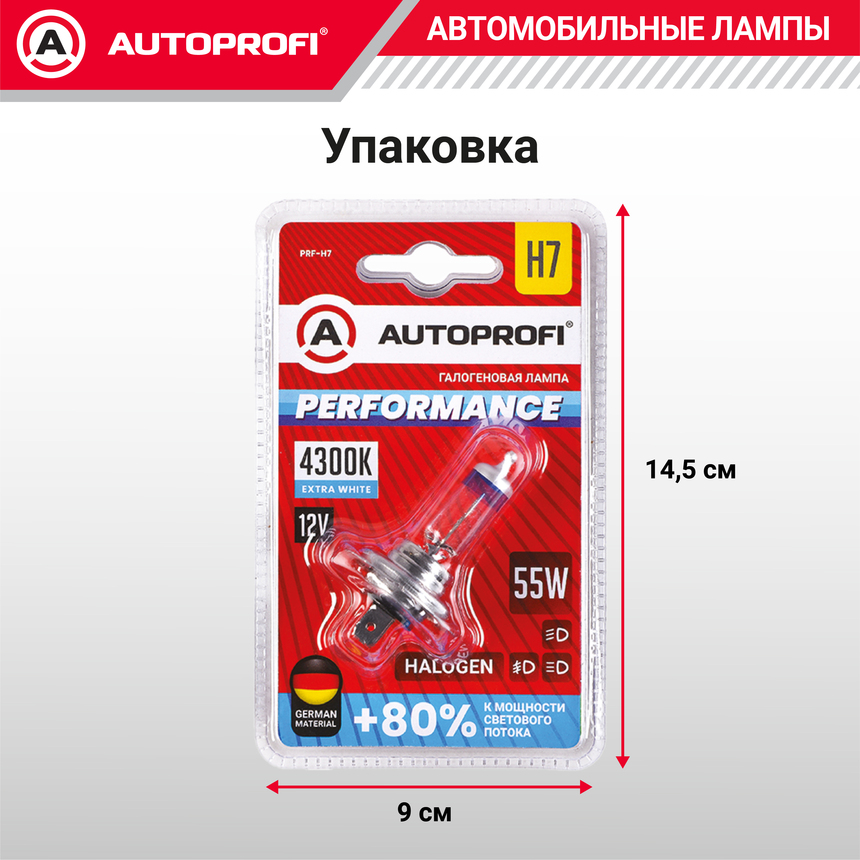 Лампа галогенная PRF-H7
