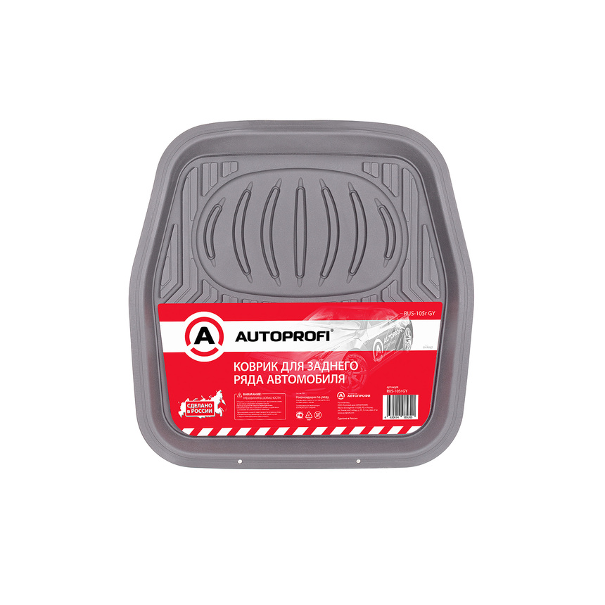 Коврик автомобильный AUTOPROFI для заднего ряда RUS-105r GY Коврик автомобильный AUTOPROFI для заднего ряда RUS-105r GY