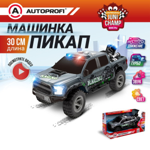 Машина JUNI CHAMP Пикап с функцией пара, 30 см JU-030/PIKP GY Машина JUNI CHAMP Пикап с функцией пара, 30 см JU-030/PIKP GY