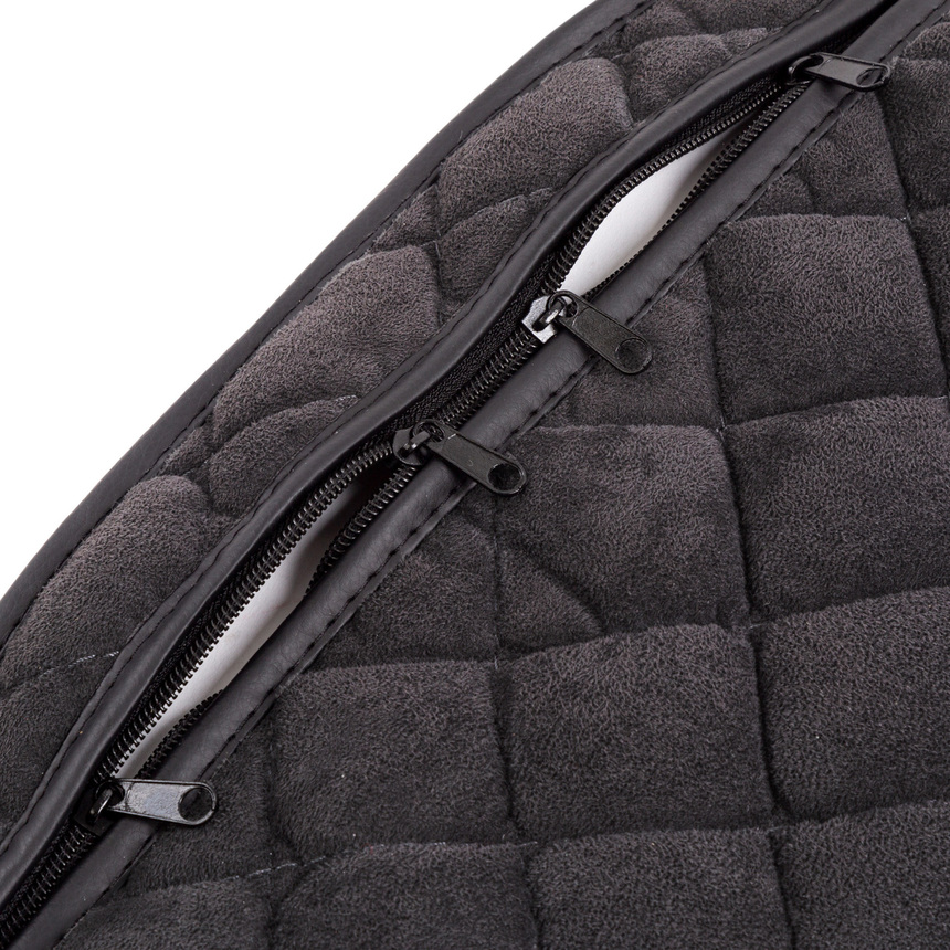 Комплект универсальных накидок на передние сиденья "CarPerformance", 2 шт., алькантара CP-210A BK Комплект универсальных накидок на передние сиденья "CarPerformance", 2 шт., алькантара CP-210A BK