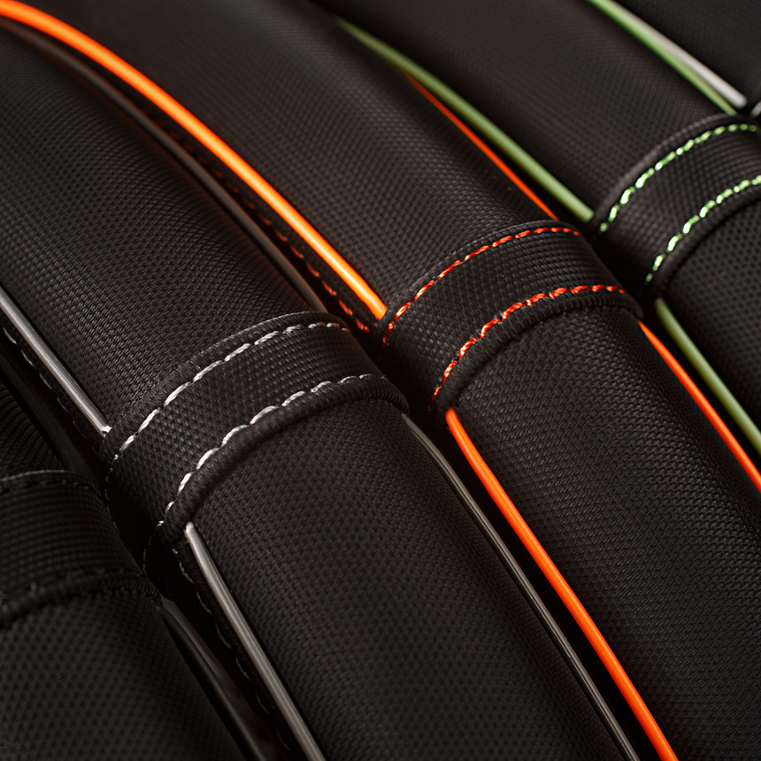 Оплётка руля AUTOPROFI, синтетический нубук AP-2020 BK/WH (M)