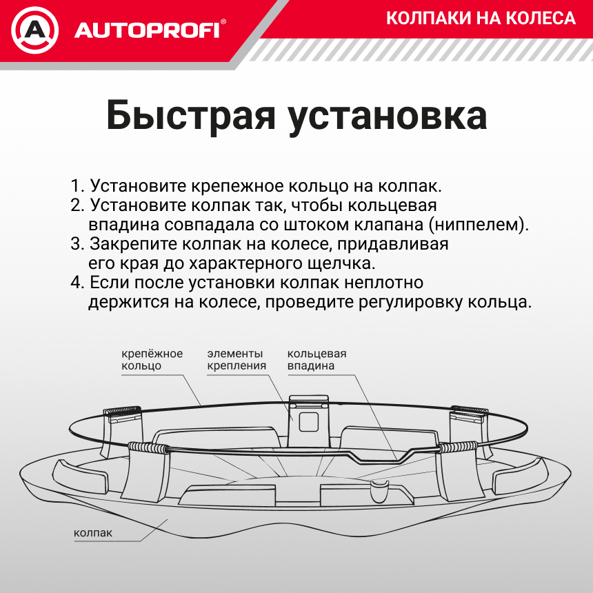 Колпаки на колёса AUTOPROFI WC-2020 SILVER (15) Колпаки на колёса AUTOPROFI WC-2020 SILVER (15)