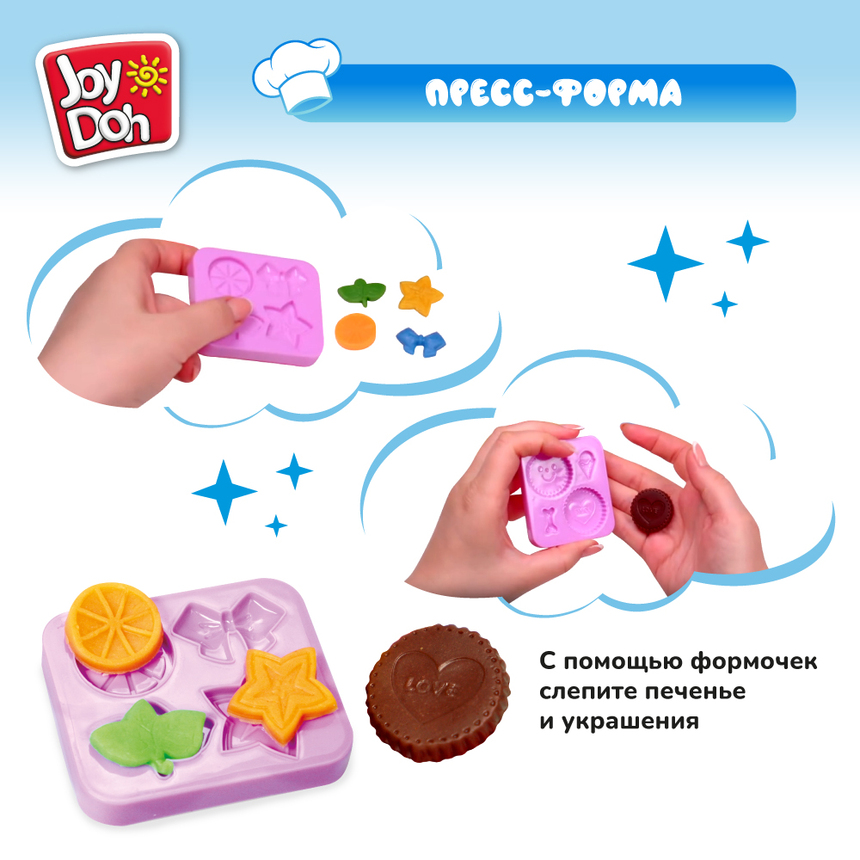 Масса для лепки Joy-Doh, набор ФРУКТОВОЕ РАЗНООБРАЗИЕ FRUT-168 pot