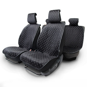 Накидки на сиденья автомобиля "Car Performance" (на весь салон), алькантара CUS-1015 BK/GY Накидки на сиденья автомобиля "Car Performance" (на весь салон), алькантара CUS-1015 BK/GY