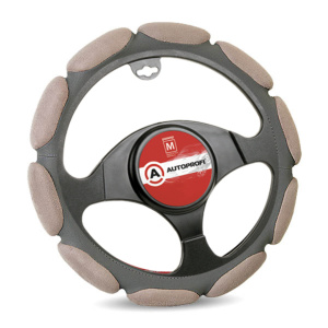 Спонжевая оплетка руля "10 подушек", поролон 2 см. с памятью SP-9030 D.GY (M)