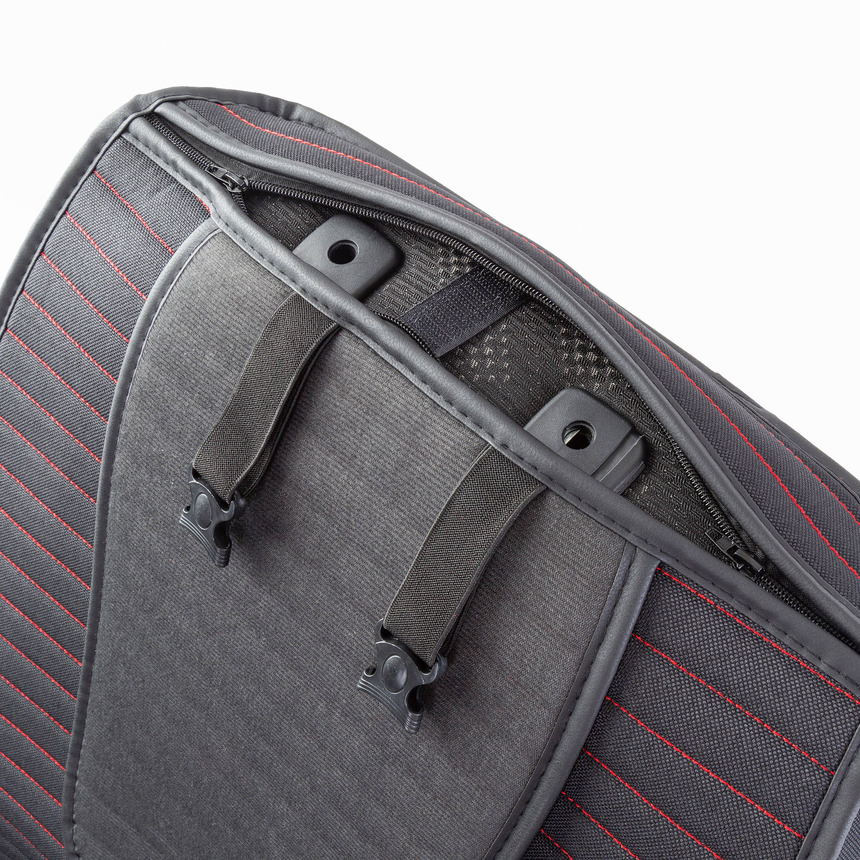 Накидки на передние сиденья "Car Performance", 2 шт., fiberflax CUS-1022 BK/RD Накидки на передние сиденья "Car Performance", 2 шт., fiberflax CUS-1022 BK/RD