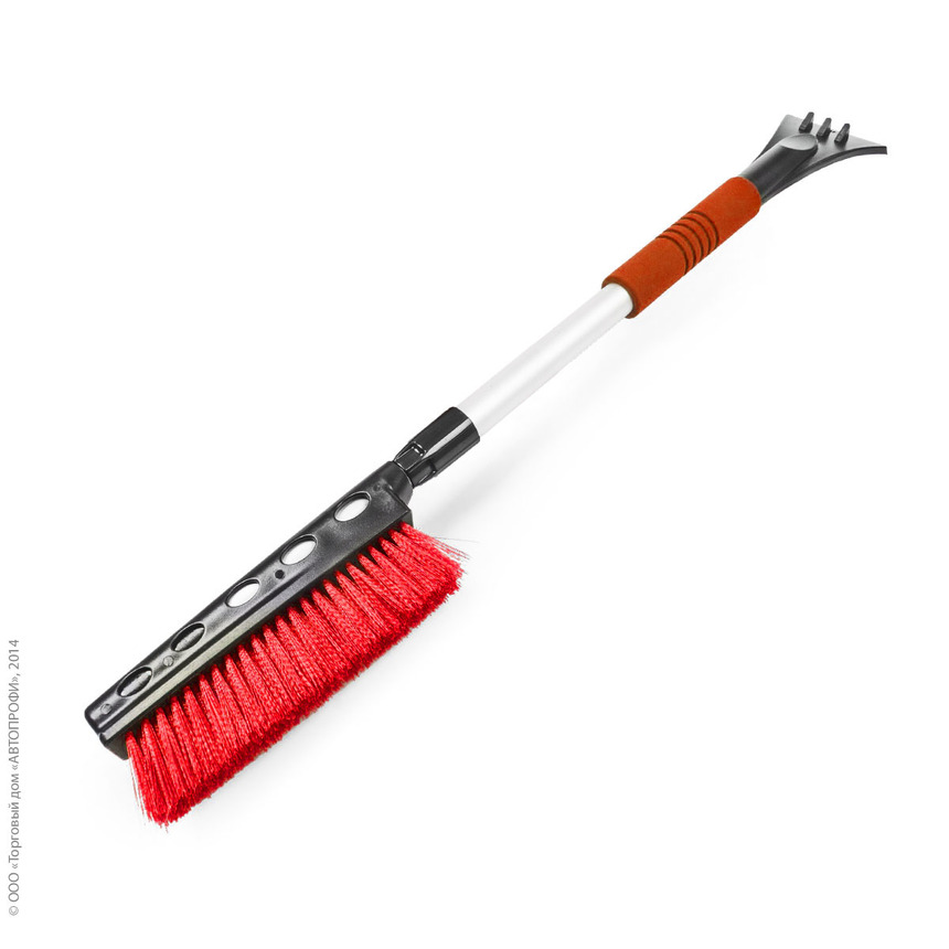 Щетка для снега "AUTOPROFI" SB-1460 BK/RD