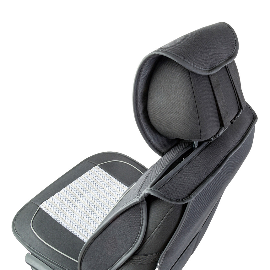 Каркасные накидки на передние сиденья "Car Performance", 2 шт., fiberflax CUS-2062 BK/GY Каркасные накидки на передние сиденья "Car Performance", 2 шт., fiberflax CUS-2062 BK/GY