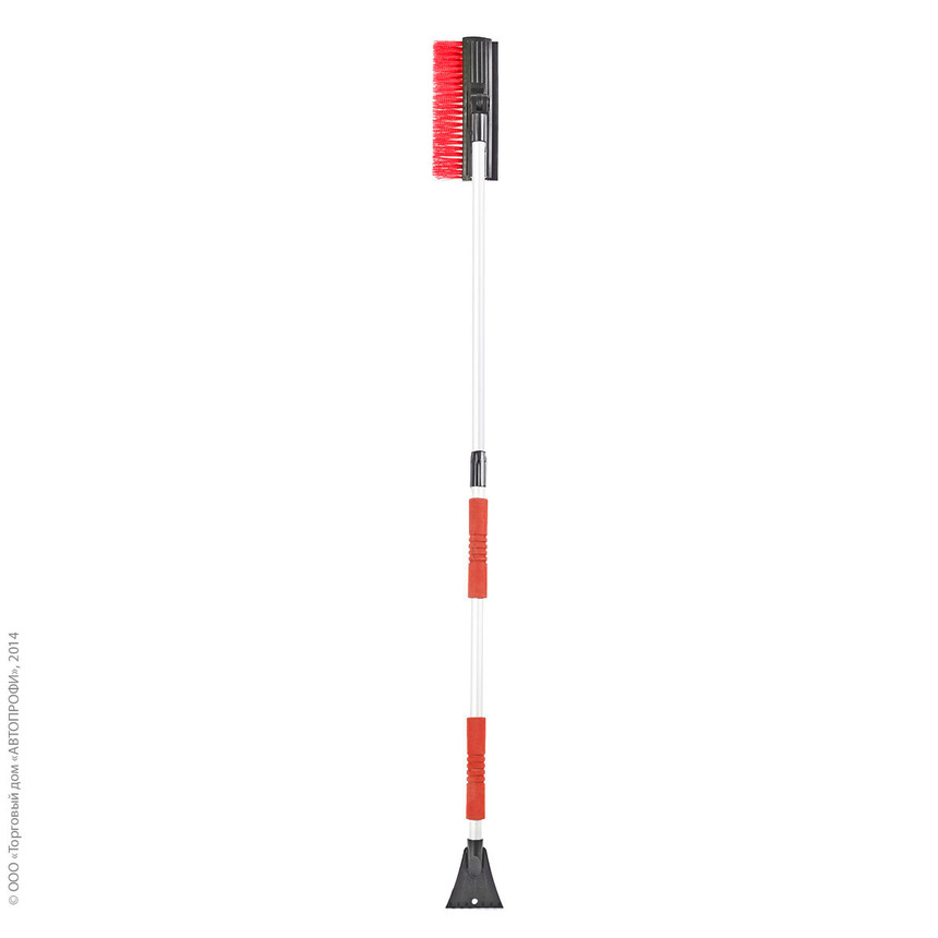 Щетка для снега "AUTOPROFI" SB-1459 BK/RD