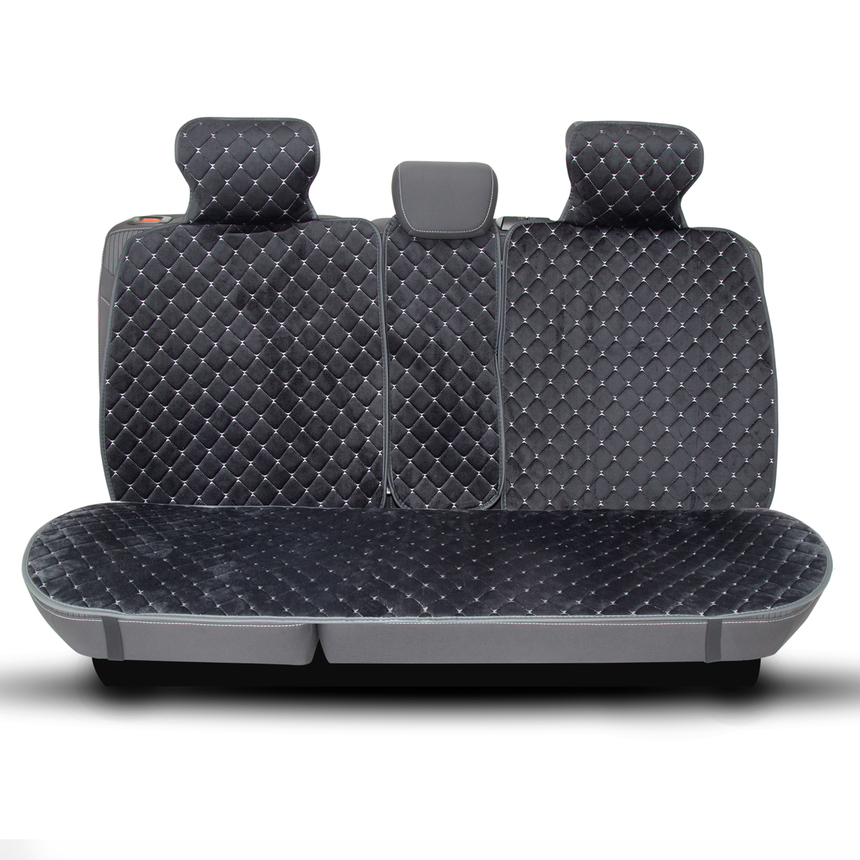 Накидки на сиденья автомобиля "Car Performance" (на весь салон), алькантара CUS-1015 BK/GY Накидки на сиденья автомобиля "Car Performance" (на весь салон), алькантара CUS-1015 BK/GY