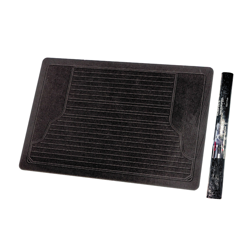 Коврик в багажник (ПВХ) 140 х 109 см MAT351 BK Коврик в багажник (ПВХ) 140 х 109 см MAT351 BK