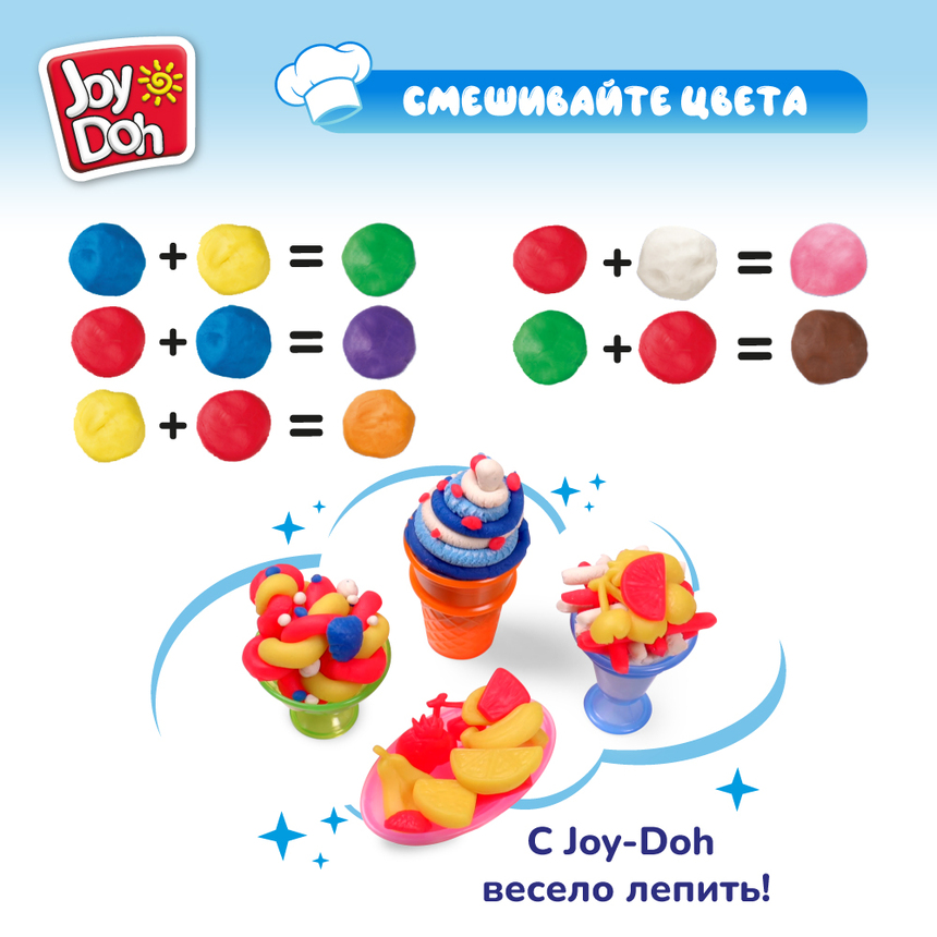 Масса для лепки Joy-Doh, набор ЭСКИМО ICET-200 pot