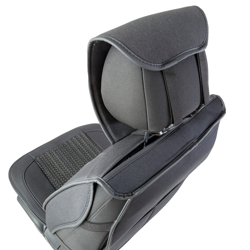 Каркасные накидки на передние сиденья "Car Performance", 2 шт., fiberflax CUS-2062 BK/BK Каркасные накидки на передние сиденья "Car Performance", 2 шт., fiberflax CUS-2062 BK/BK