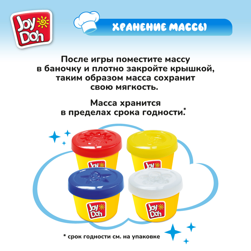Масса для лепки Joy-Doh, набор МОРОЖЕНИЦА ICES-200 pot