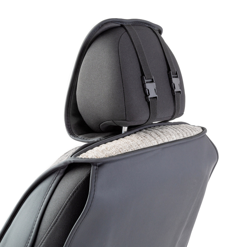 Каркасные 3D накидки на передние сиденья "Car Performance", 2 шт., fiberflax CUS-3024 D.GY/L.GY