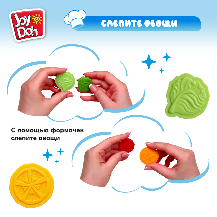 Масса для лепки Joy-Doh, набор ТОСТЕР TOST-150 pot