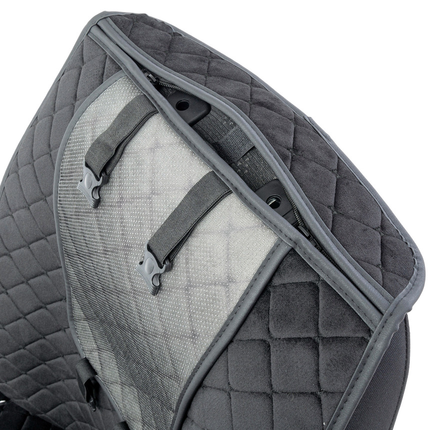 Накидки на передние сиденья "Car Performance", 2 шт., алькантара CUS-1012 BK/BK Накидки на передние сиденья "Car Performance", 2 шт., алькантара CUS-1012 BK/BK