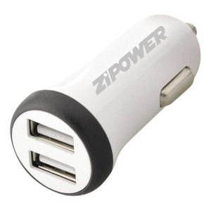 Автомобильное универсальное зарядное устройство для телефона USB (2 порта), (1, 2.1 А), Zipower PM6660N