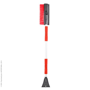 Щетка для снега "AUTOPROFI" SB-1459 BK/RD