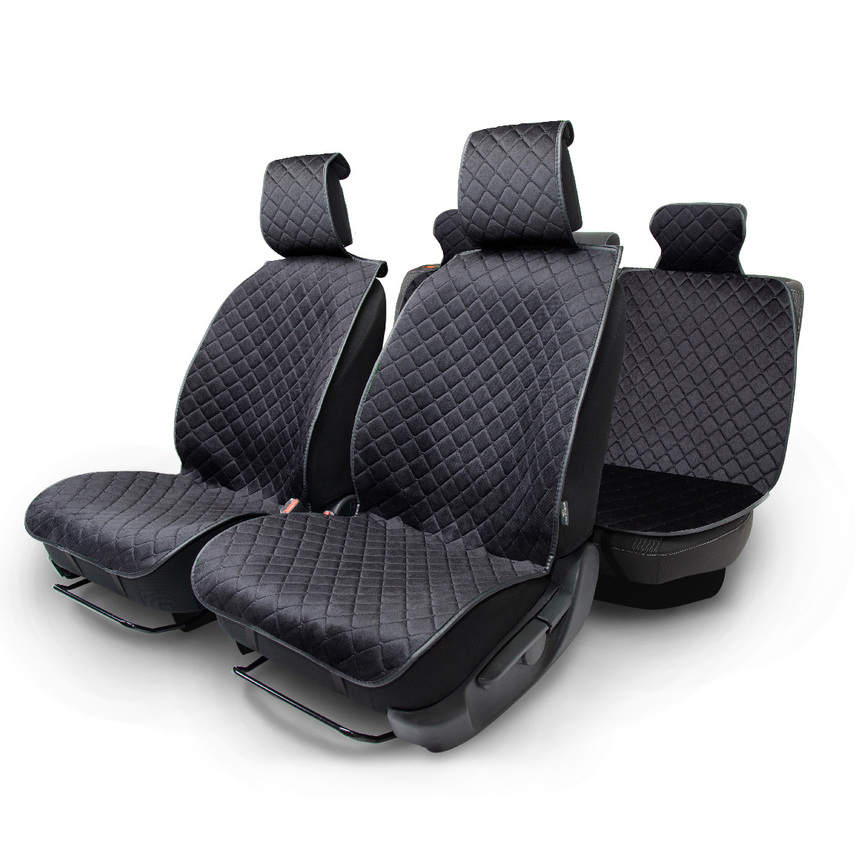 Накидки на сиденья автомобиля "Car Performance" (на весь салон), алькантара CUS-1015 BK/BK Накидки на сиденья автомобиля "Car Performance" (на весь салон), алькантара CUS-1015 BK/BK