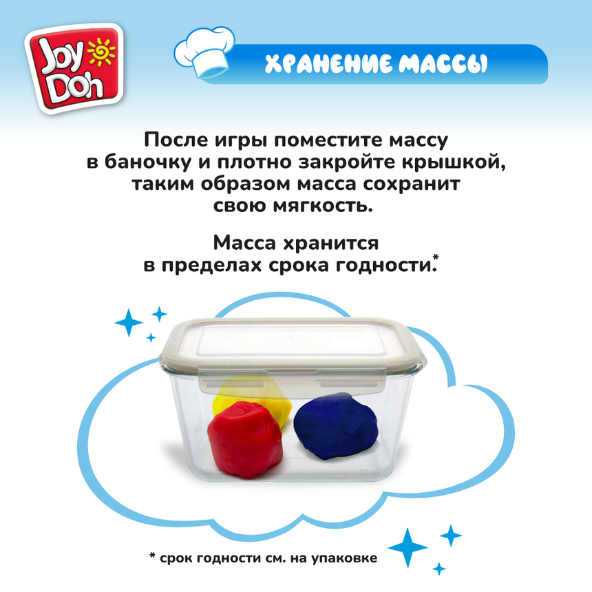 Масса для лепки Joy-Doh, набор ВЕСЕЛАЯ ПИЦЦА PIZZ-60 bag