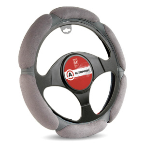 Спонжевая оплетка руля "6 подушек", поролон 2 см. с памятью SP-5026 L.GY (S)