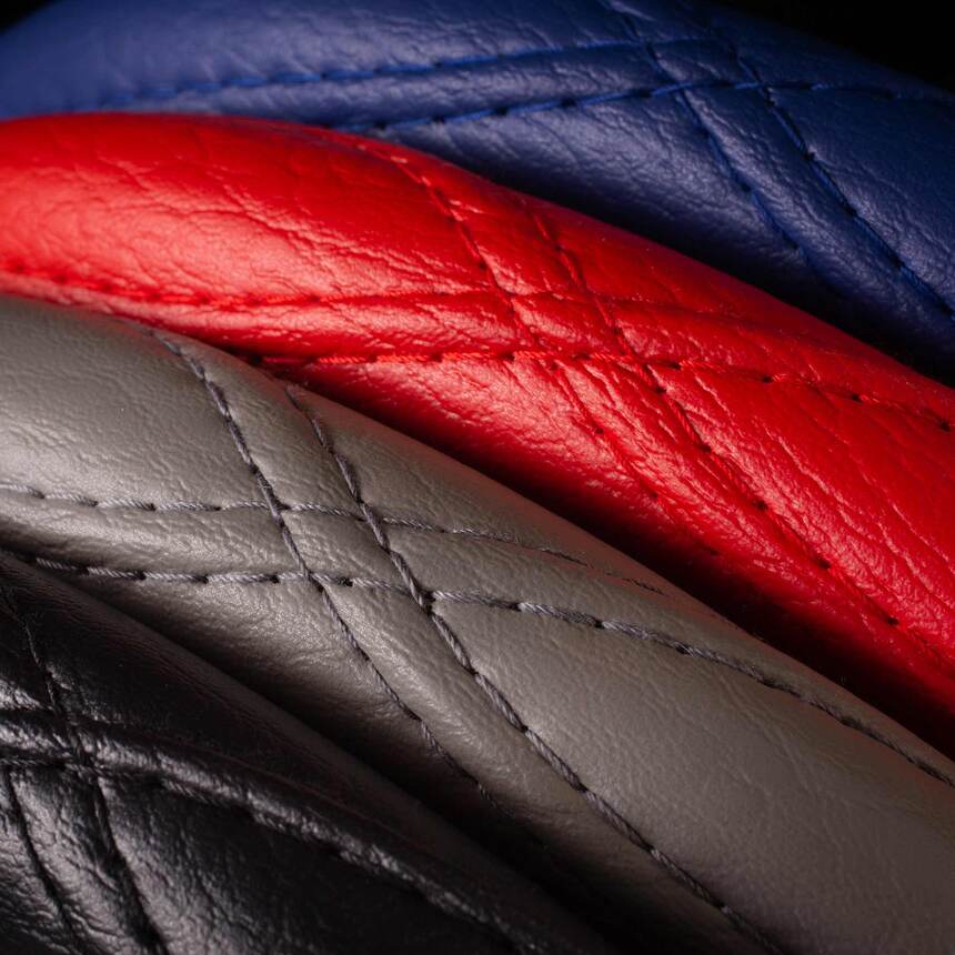 Оплётка на руль Car Performance, искусственная кожа CP-2012 RD (L)