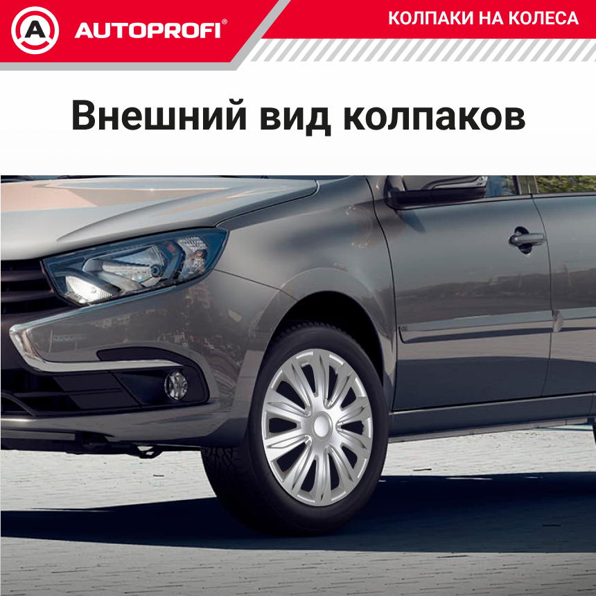 Колпаки на колёса AUTOPROFI WC-2010 SILVER (15) Колпаки на колёса AUTOPROFI WC-2010 SILVER (15)