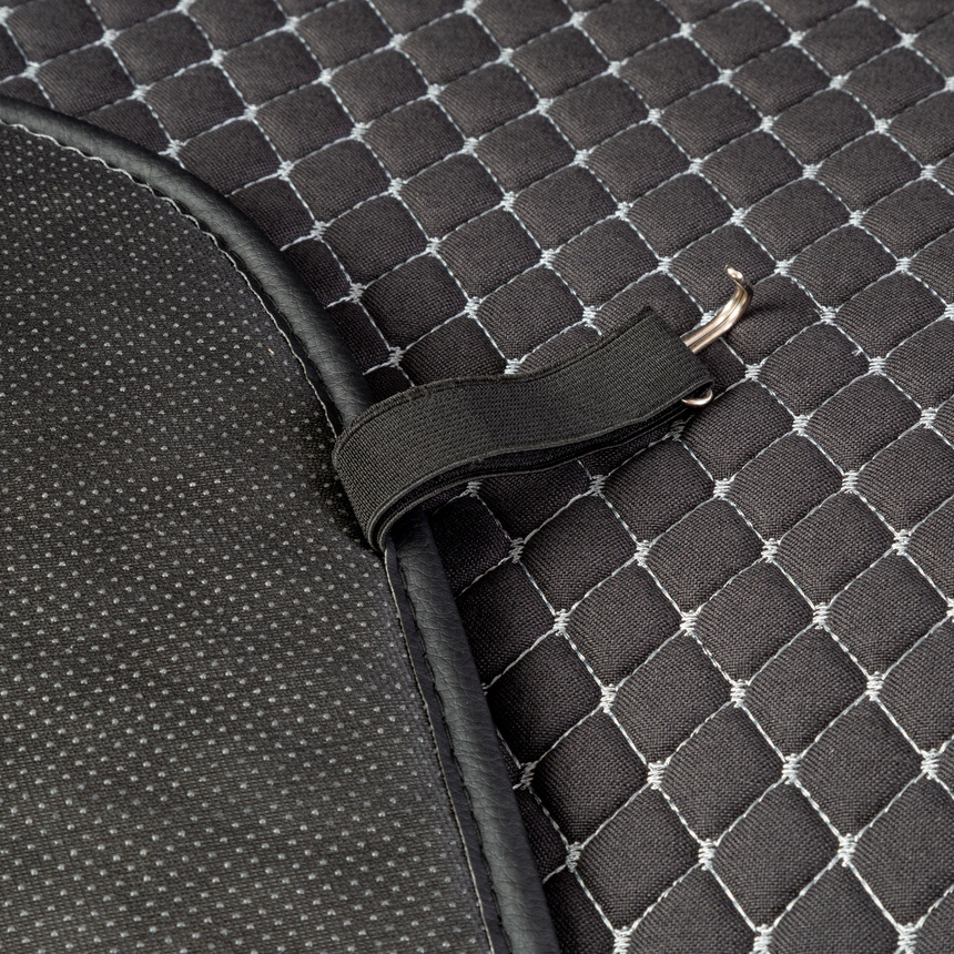 Накидки на передние сиденья "Car Performance", 2 шт., fiberflax CUS-1052 GY/GY