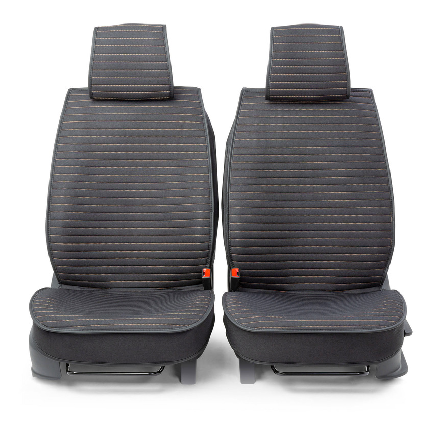 Каркасные накидки на передние сиденья "Car Performance", 2 шт., fiberflax CUS-2022 BK/BE Каркасные накидки на передние сиденья "Car Performance", 2 шт., fiberflax CUS-2022 BK/BE