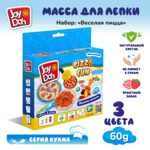 Масса для лепки Joy-Doh, набор ВЕСЕЛАЯ ПИЦЦА PIZZ-60 bag