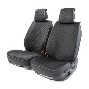 Каркасные накидки на передние сиденья "Car Performance", 2 шт., алькантара CUS-2012 BK/BK Каркасные накидки на передние сиденья "Car Performance", 2 шт., алькантара CUS-2012 BK/BK