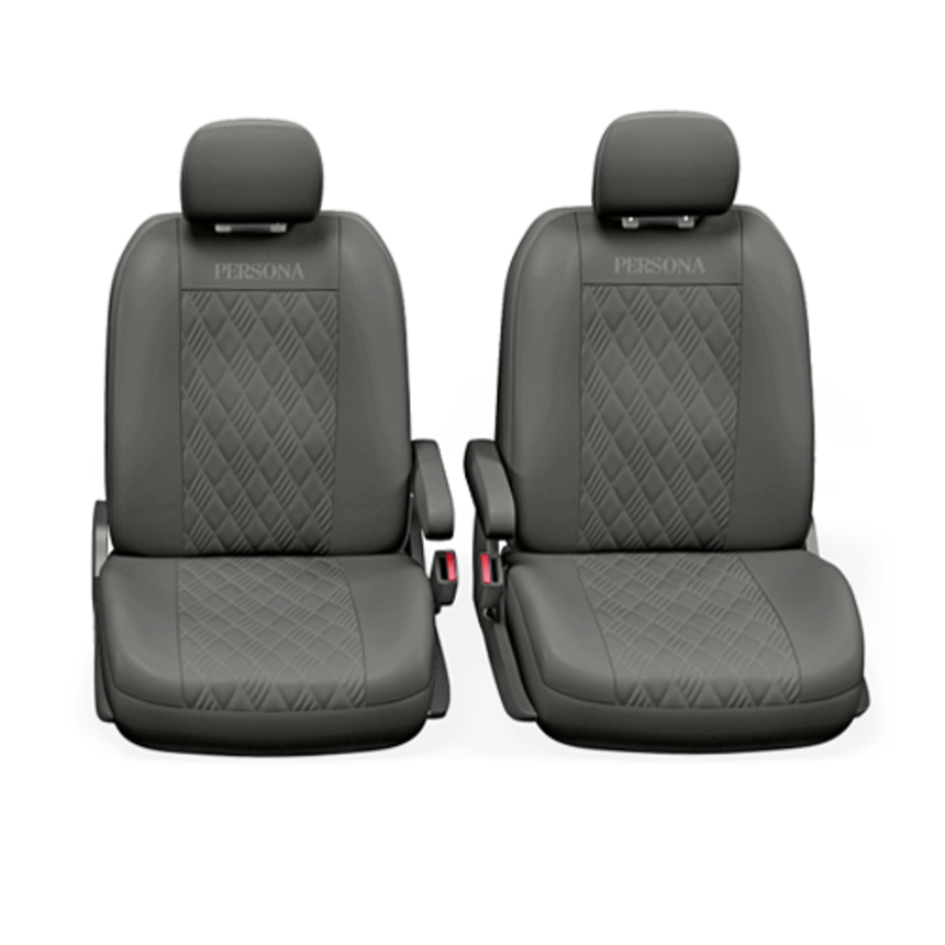 Чехлы на сиденья универсальные экокожа PERSONA PER-1305G BK (M)