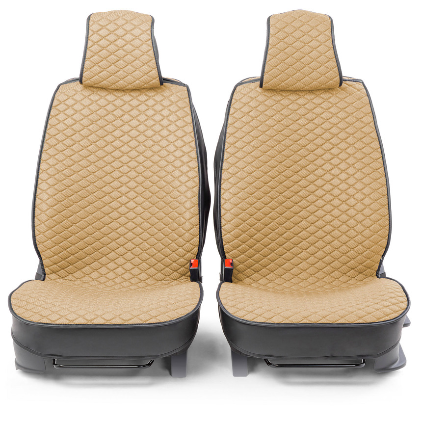 Каркасные накидки на передние сиденья "Car Performance", 2 шт., fiberflax CUS-2032 BE