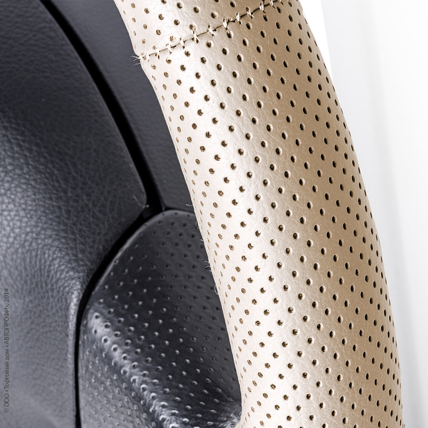 Оплётка для перетяжки руля AUTOPROFI SAM-201 BE (M)