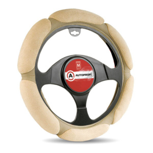 Спонжевая оплетка руля "6 подушек", поролон 2 см. с памятью SP-5026 BE (S)