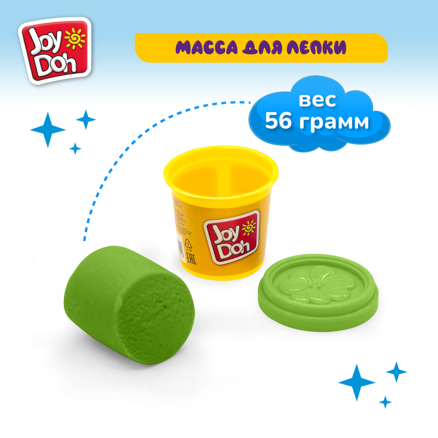 Масса для лепки Joy-Doh, 1 баночка (112 г) на дисплее POT-01/112 PDQ