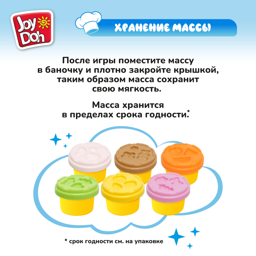 Масса для лепки Joy-Doh, набор КАФЕТЕРИЙ CAFE-168 pot