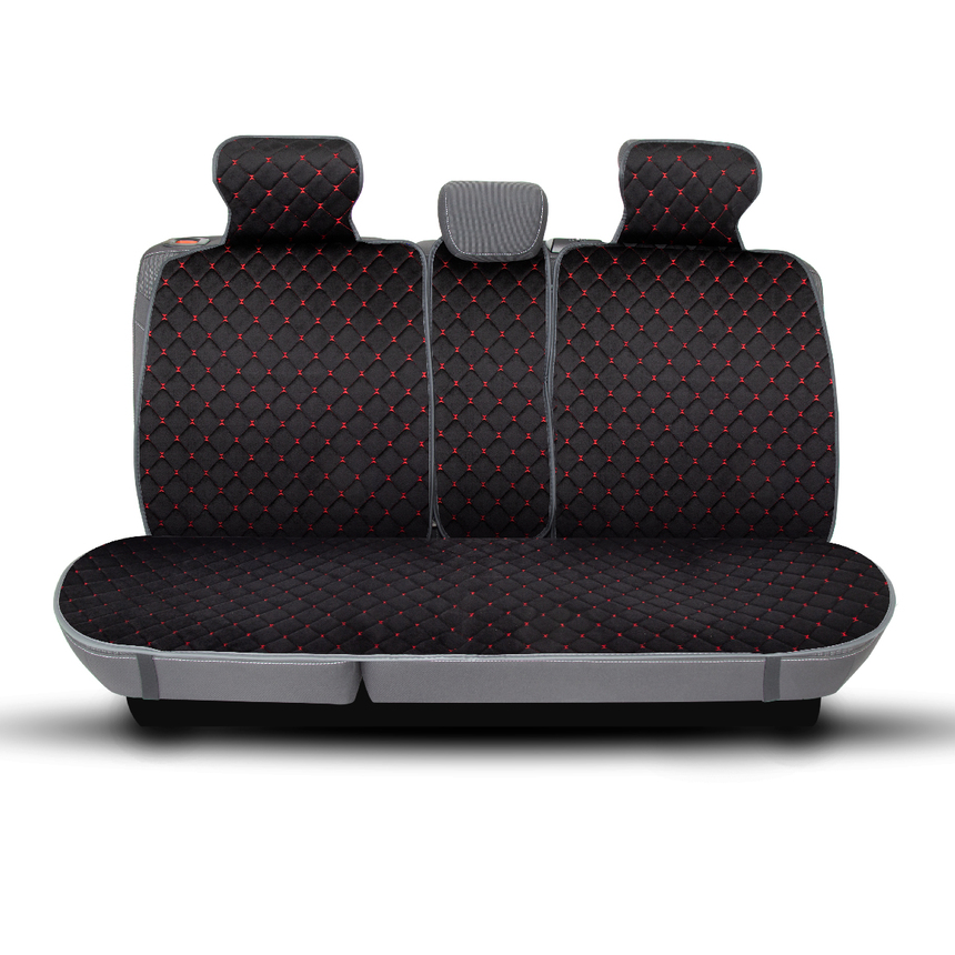 Накидки на сиденья автомобиля "Car Performance" (на весь салон), алькантара CUS-1015 BK/RD Накидки на сиденья автомобиля "Car Performance" (на весь салон), алькантара CUS-1015 BK/RD