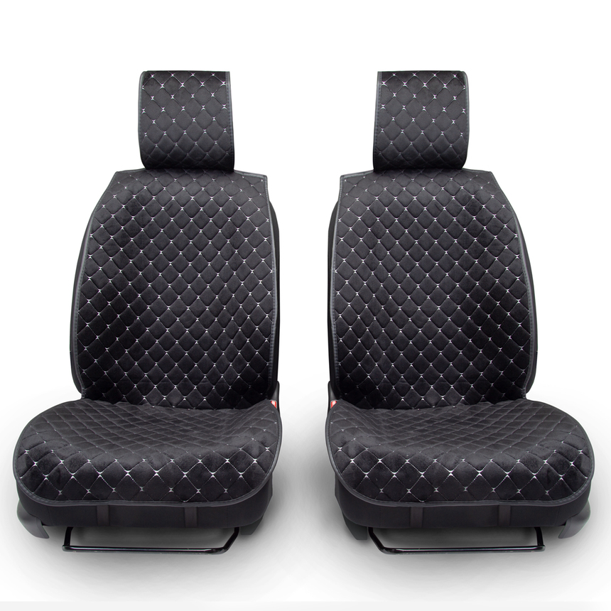 Накидки на сиденья автомобиля "Car Performance" (на весь салон), алькантара CUS-1015 BK/GY Накидки на сиденья автомобиля "Car Performance" (на весь салон), алькантара CUS-1015 BK/GY