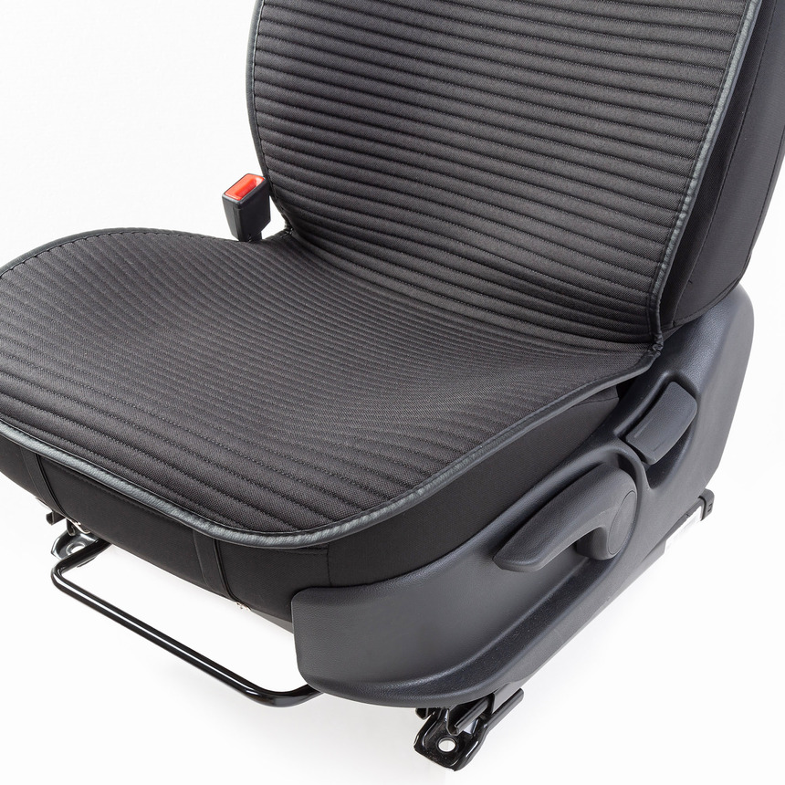 Накидки на передние сиденья "Car Performance", 2 шт., fiberflax CUS-1042 BK