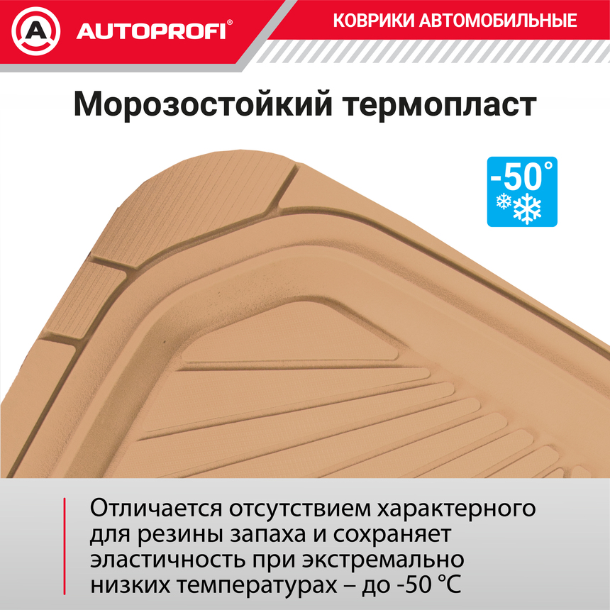 Коврики автомобильные POWER TER-510 BE Коврики автомобильные POWER TER-510 BE