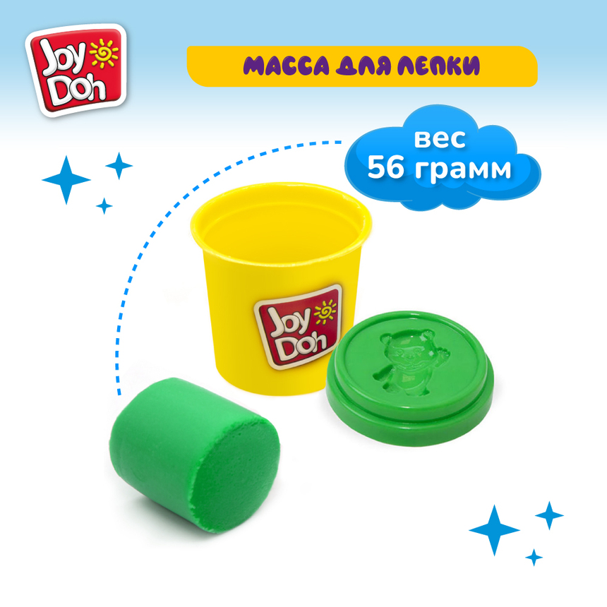 Масса для лепки Joy-Doh, набор из 8 баночек 56 г POT-08/056