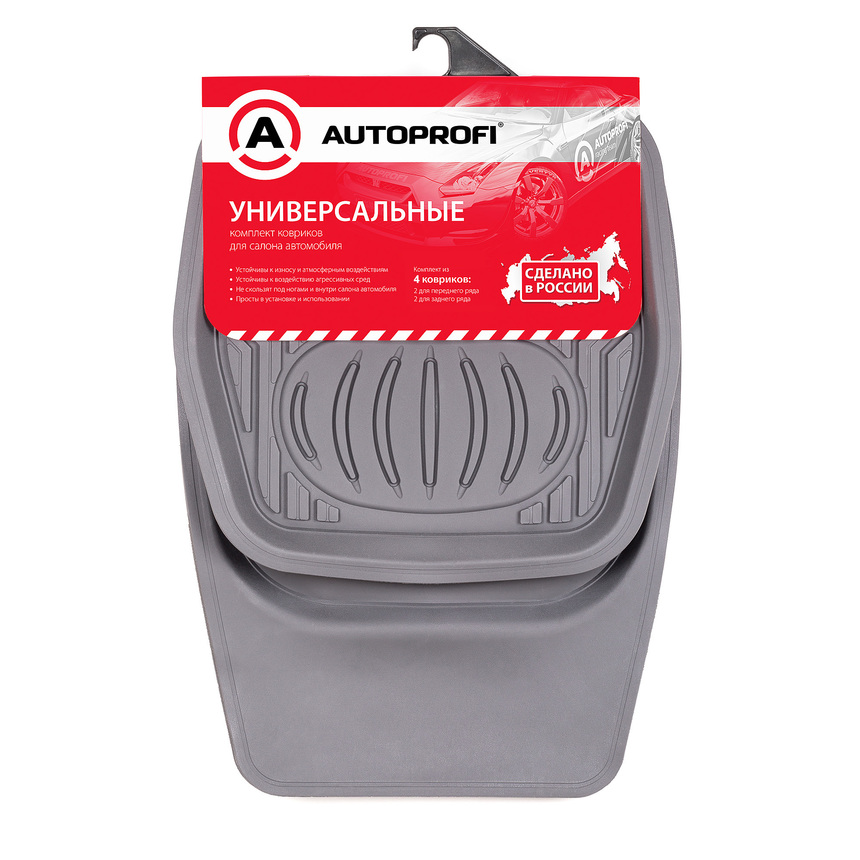 Коврики автомобильные AUTOPROFI RUS-105 GY Коврики автомобильные AUTOPROFI RUS-105 GY