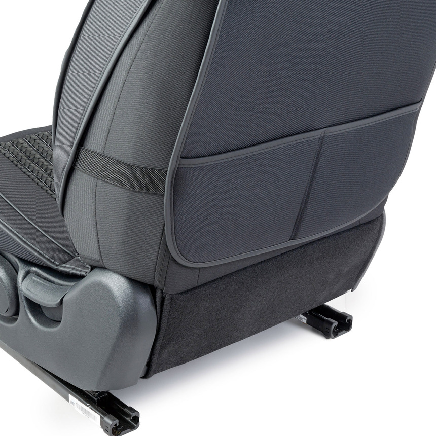 Каркасные накидки на передние сиденья "Car Performance", 2 шт., fiberflax CUS-2062 BK/BK